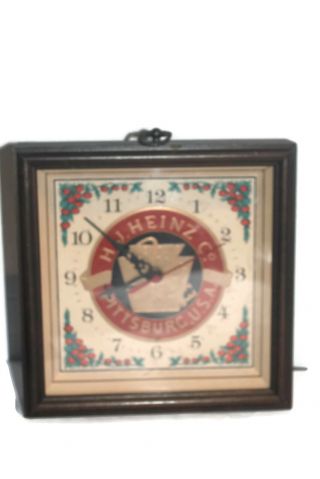 Vintage H.  J.  Heinz Co Clock Keystone Pickling & Preserving Battery Ketchup