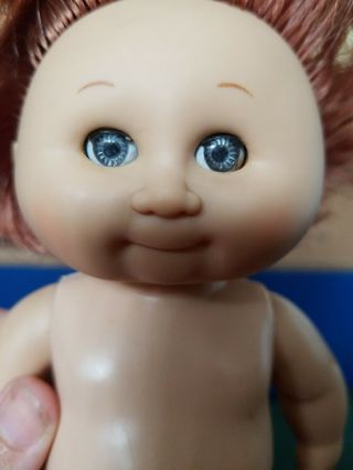 Vtg 1984 PLAYMATES Jointed Cabbage Patch BABY short RED/ brown Hair 8 1/2 