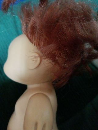 Vtg 1984 PLAYMATES Jointed Cabbage Patch BABY short RED/ brown Hair 8 1/2 