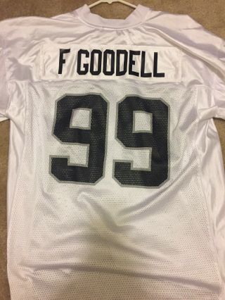Oakland Raiders Jersey Custom (fgoodell) Nike White Large - One Of A Kind