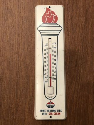 Vintage Standard Oil Advertising Thermometer