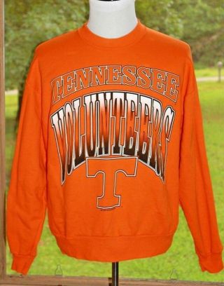 Red Oak Size Large Tennessee Volunteers Vols Sweatshirt Spell Out Vintage Bj