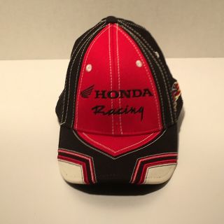 Honda Ama Pro Racing Black Red A Flex Cap With Flaming Woody Woodpecker On Side