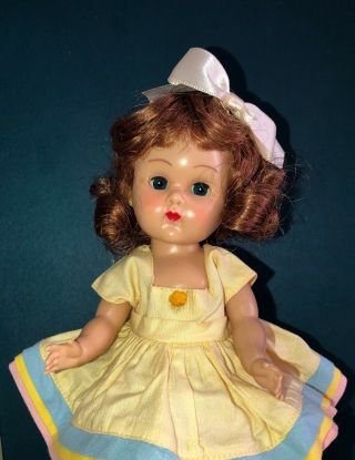 Vintage Vogue Ginny Doll in her 1953 Skinny Tagged “Pat” Dress 2