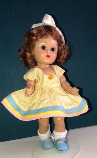 Vintage Vogue Ginny Doll in her 1953 Skinny Tagged “Pat” Dress 3