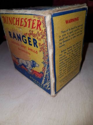 Vintage WINCHESTER Ranger 16 GA 2 9/16” Shotgun Shells Empty Ammo Box 2