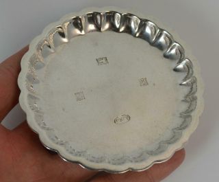 English Hallmarked Sterling Silver Pin Tray Dish