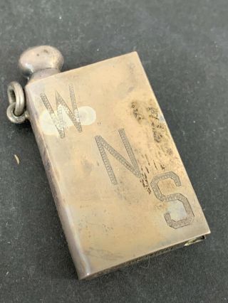 Vintage Sterling Silver Pocket Striker Lighter - Salz Brothers Esbelight