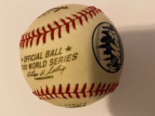 2000 WORLD SERIES RAWLINGS OFFICIAL LEAGUE MLB BASEBALL YORK METS YANKEES 2