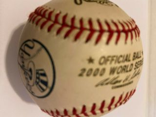 2000 WORLD SERIES RAWLINGS OFFICIAL LEAGUE MLB BASEBALL YORK METS YANKEES 3