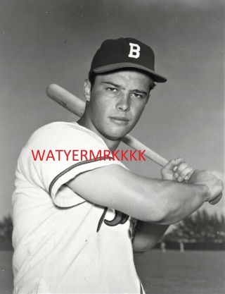 1952 Eddie Mathews Boston Braves Nl Rookie Hof 8x10 Photo Beauty