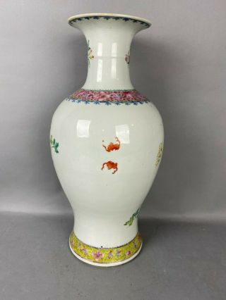 18th/19th C.  Chinese Famille - Rose Enameled Vase 2