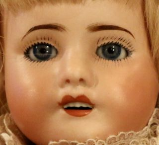 13 1/2 " Antique French Bisque Sfbj 60 Doll Head,  Perfec,  Makes 17 " Doll
