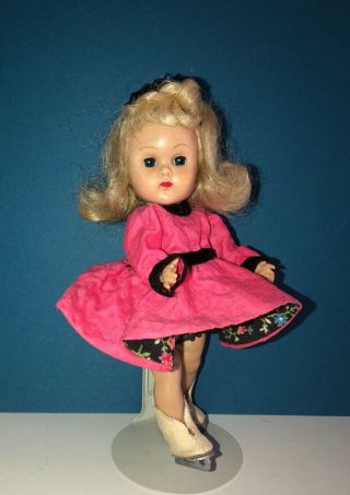 Vintage Vogue Ginny Doll In Her Tagged Ice Skating Dress