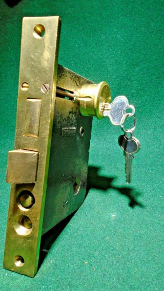 Skillman 8882 Entry Mortise Lock W/cylinder & Keys: 2 1/2 " Backset - (9897 - 1)