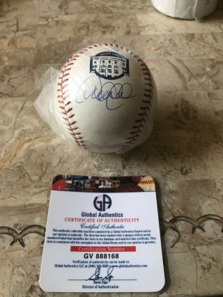 Derek Jeter Signed Yankee Stadium Baseball Mlb Ball Authenticated