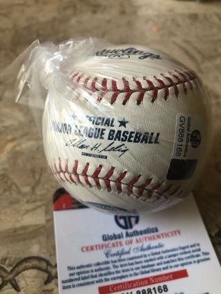 Derek Jeter signed Yankee Stadium Baseball MLB Ball Authenticated 3