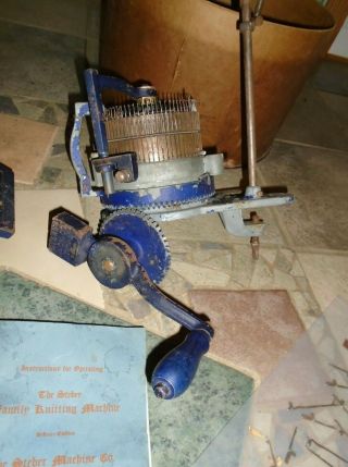Antique Steber Circular Sock Family Knitting Machine,  Utica N.  Y. 3