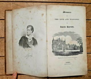 1825 Memoirs of The Life and Writings of Lord Byron by George Clinton B1 2