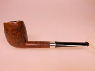 Johnson’s Hand Made Usa Briar Pipe Canted Egg Hard Rubber Period Button Stem