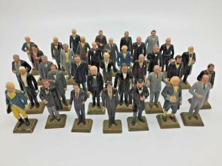 Vintage Marx Us Presidents 35 Painted Plastic Figures