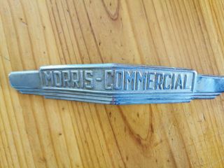Vintage Morris Commercial Truck Bonnet Badge Emblem
