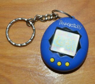 Vintage Tamagotchi Bandai 1997 Digital Electronic Pet Handheld Video Game Blue