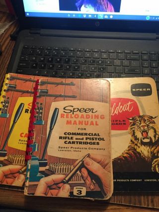3 Vintage Speer Reloading Manuals Wildcat