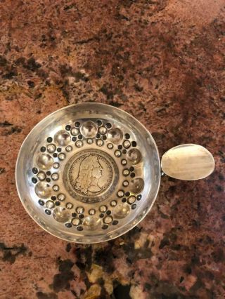 Fine Antique Silver Sterling French Wine Taster