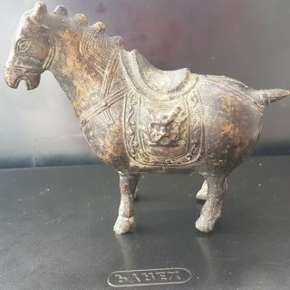 Antique Bronze Figure Of A Horse Unusual Ancient Artefact