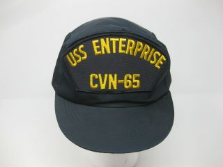 Vintage Uss Enterprise Cvn - 65 Hat Equipment Flyers Aero B - 2 Avirex Limited