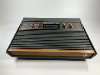 Vintage Atari Vcs - Cx2600a Launch Edition Black Console