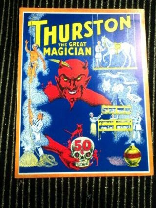 Vintage Howard Thurston Items Book,  Of Magic & x 10 glossy photo and cast Photo 3