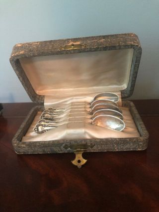 Vintage Sterling Silver Demitasse Spoons: 6 66g