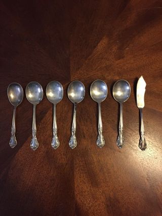 6pc Easterling Silver Spoon And Butter Knife Set 25.  3g