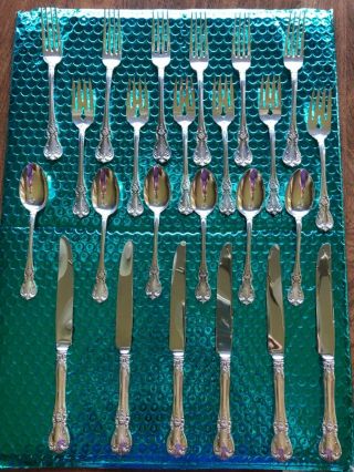 Towle Old Master Vintage Sterling Silver Flatware Six 4 - Pc Place Settings - 24pcs