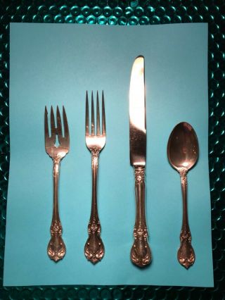 Towle Old Master Vintage Sterling Silver Flatware Six 4 - pc Place Settings - 24pcs 2