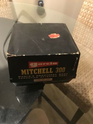 Vintage Garcia Mitchell 300 Reel With Extra Spool And Box
