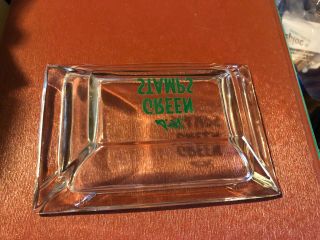 Vintage Heavy Glass S & H Green Stamp Ashtray Advertising 2