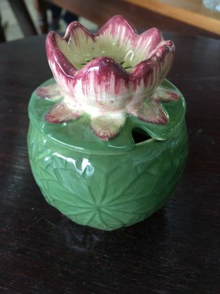 Vintage Shorter & Son Water Lily Sugar Bowl