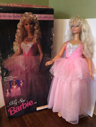 Life Size Barbie Doll - 3 Feet Tall - Vintage 1992 My Size Barbie