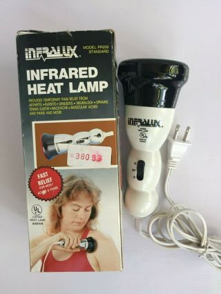 Infralux Pr200 Standard Infrared Heat Lamp Therapy Massage Vintage Euc