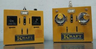 2pc Vintage Kraft Rc Transmitter Gold Medal Series & Series Seventy Three - Read