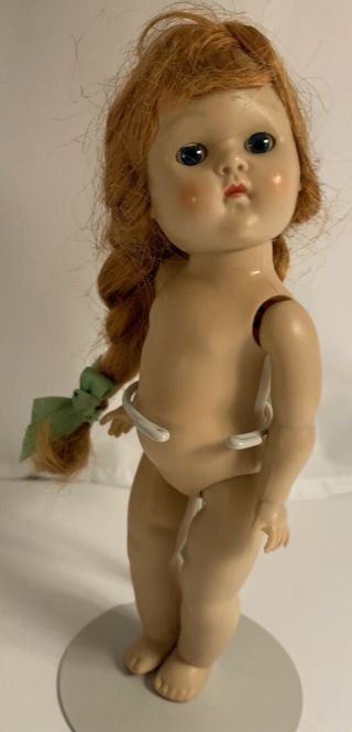 1950s Marked Vogue Doll Red Hair Ginny Braids Transitional Gorgeous Vintage