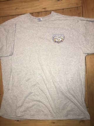 Vintage 2007 LSU Tigers National Championship Tshirt Mens Sz XXL 3
