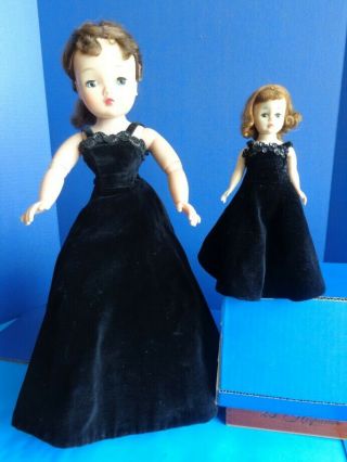 Vintage Madame Alexander Cissy & Cissette Dolls - In Matching Formal Gowns