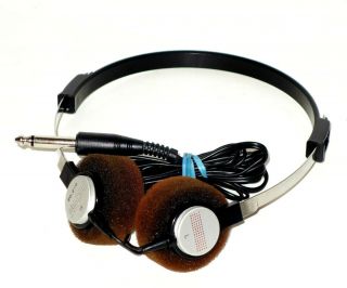 Vintage Archer Black / Brown Adjustable Headphones Model 20 - 210