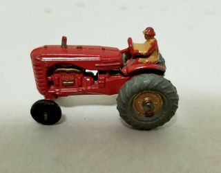 Teensy Vintage Matchbox Lesney Toy Massey Harris Tractor Made In England