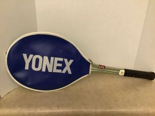 Vtg Yonex O.  P.  S Alumina 4 3/8 Grip Aluminum Metal Tennis Racket Rare Head Cover