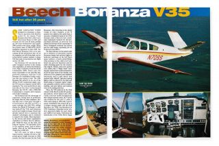 2001 Beechcraft V - 35 Bonanza Aircraft Report 8/10/18t